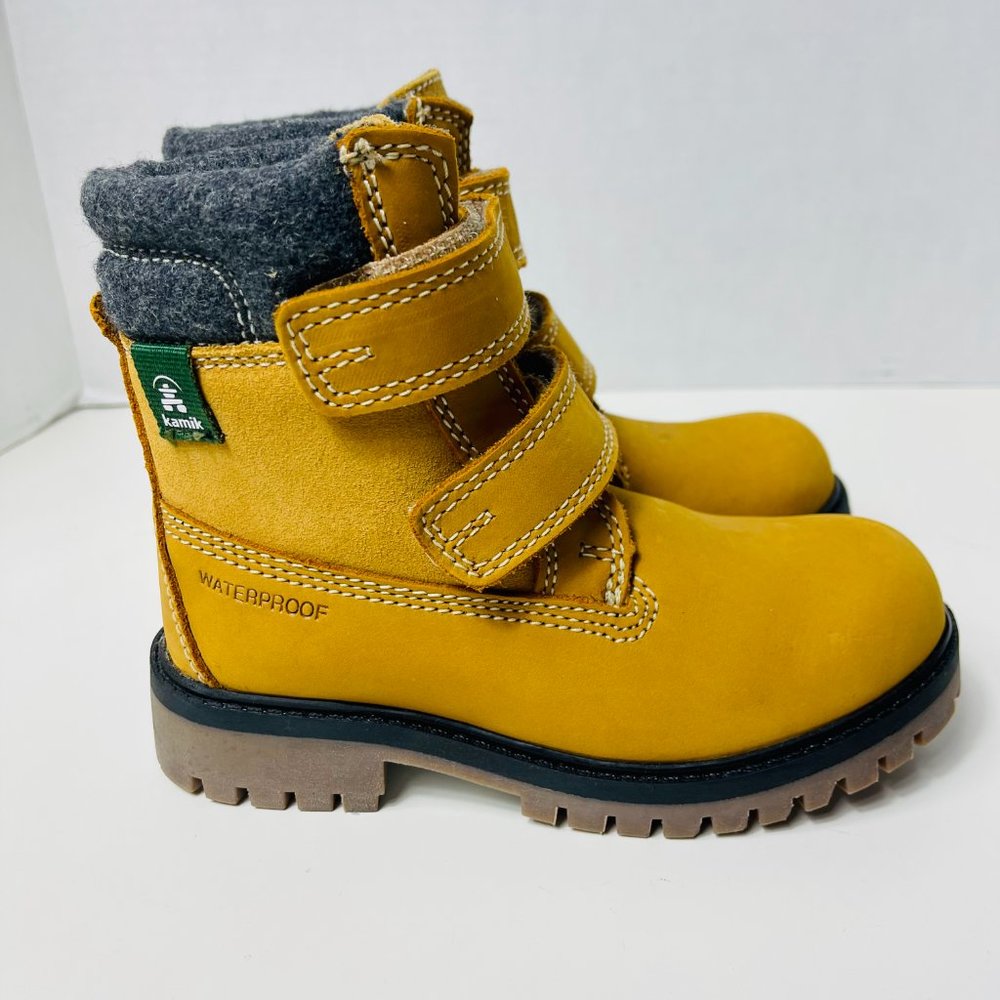 NEW Kamik Kids Boy's Takodav Boots Tan Size 12 - Picture 8 of 13